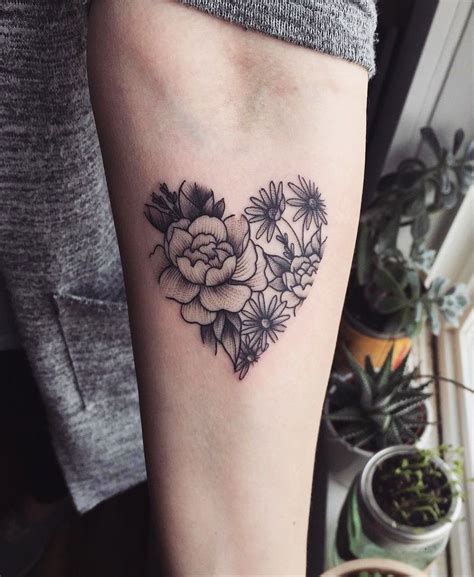 wild at heart tattoo|floral tattoo.